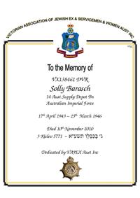 Book of Remembrance for Barasch