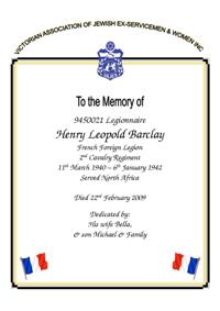 Book of Remembrance for Barclay (Burzynka)