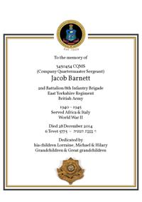 Book of Remembrance for Barnett