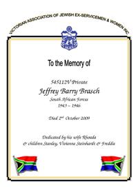Book of Remembrance for Brasch