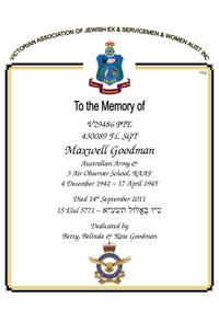 Book of Remembrance for Goodman