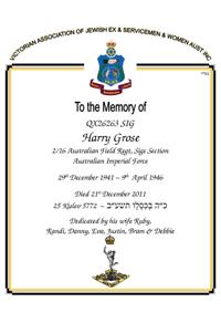 Book of Remembrance for Grose