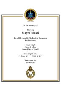 Book of Remembrance for Harari