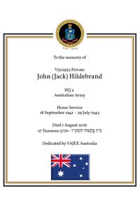 Book of Remembrance for Hildebrand