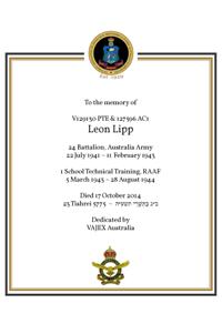 Book of Remembrance for Lipp