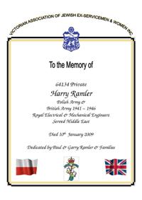 Book of Remembrance for Ramler