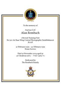 Book of Remembrance for Rembach