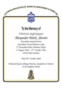 Book of Remembrance for Slonim