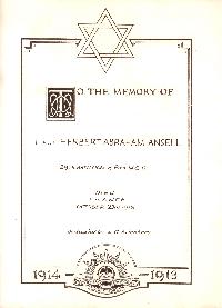 Book of Remembrance for Ansell