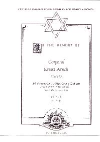 Book of Remembrance for Arndt