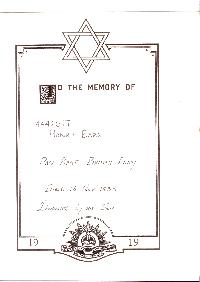 Book of Remembrance for Barr