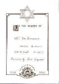 Book of Remembrance for Benjamin