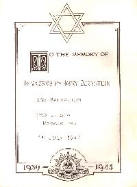 Book of Remembrance for Bernstein