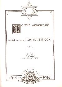 Book of Remembrance for Bloch