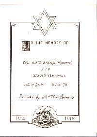 Book of Remembrance for Brendon (Benjamin)
