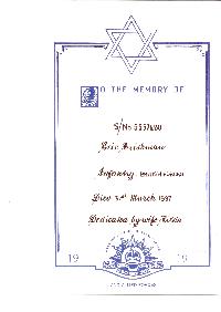 Book of Remembrance for Briskman