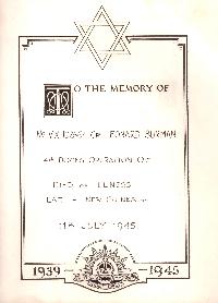 Book of Remembrance for Burman