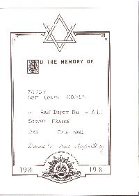 Book of Remembrance for Cohen