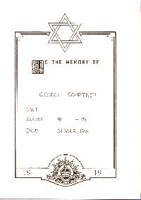 Book of Remembrance for Courtney