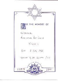 Book of Remembrance for Crafti née Bolgraff