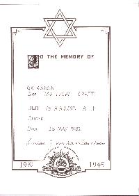 Book of Remembrance for Crafti