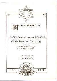 Book of Remembrance for Crawcour