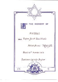 Book of Remembrance for Dembinski