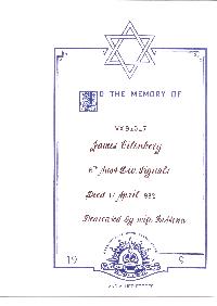 Book of Remembrance for Eilenberg