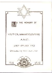 Book of Remembrance for Eilenberg
