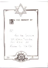 Book of Remembrance for Eisenbruch