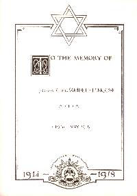 Book of Remembrance for Ettingove