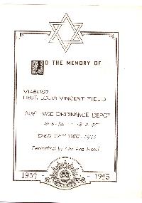 Book of Remembrance for Field