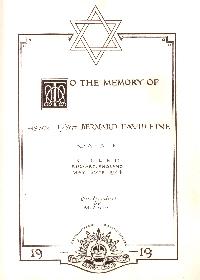 Book of Remembrance for Fine