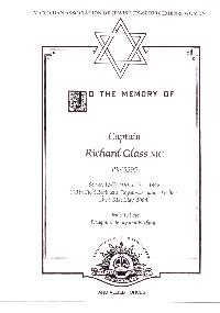Book of Remembrance for Glass MC