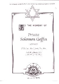 Book of Remembrance for Goffin