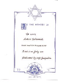 Book of Remembrance for Goldsmith