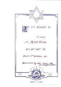 Book of Remembrance for Green