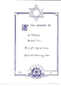 Book of Remembrance for Gros