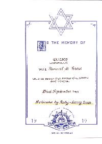 Book of Remembrance for Grose