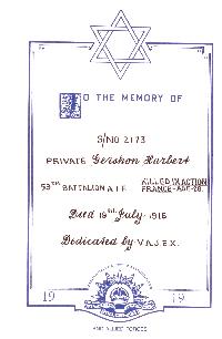 Book of Remembrance for Harbert