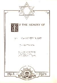 Book of Remembrance for Hart