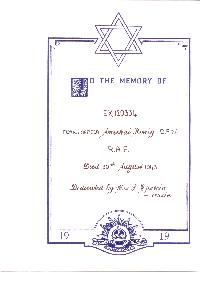 Book of Remembrance for Honig DFM