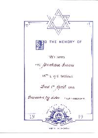 Book of Remembrance for Isaacs
