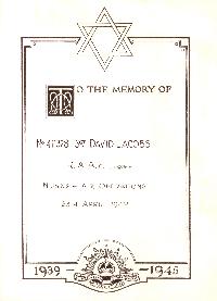 Book of Remembrance for Jacobs