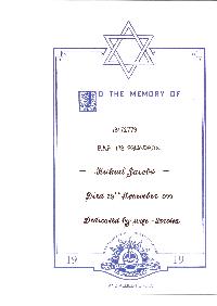 Book of Remembrance for Jacobs