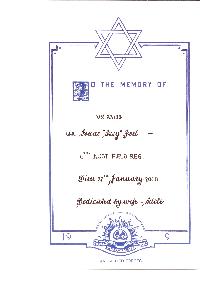 Book of Remembrance for Joel