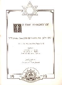 Book of Remembrance for Joseph