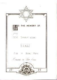 Book of Remembrance for Kohn