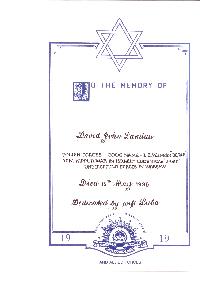 Book of Remembrance for Landau