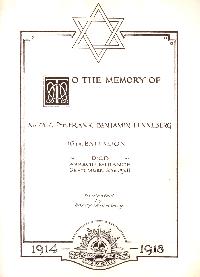 Book of Remembrance for Lenneberg